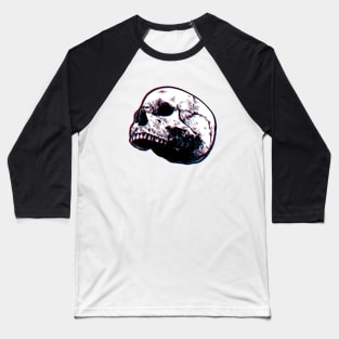 Glitch skull Baseball T-Shirt